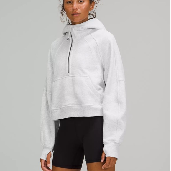 lululemon athletica Tops - LULULEMON OVERSIZED CROP HALF ZIP